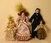 Dollhouse Miniature Porcelain Doll Victorian Family of 4