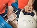 Mens Silicone Wedding Ring Wedding Band - 3 Ring Pack with Gift Box - Black, Light Grey and Blue - Premium Quality