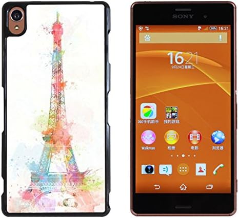Paris Eiffel Tower Hard Plastic and Aluminum Back Case For Sony Xperia Z3