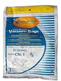 9 GE Canister CN1 CN-1 Vacuum Bags, White Westinghouse Home Cleaning System Vacuum Cleaners, 61980A, 6850, 6851, 6852,