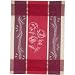 Set of 3 Provence Poppy Motif Kitchen Jacquard Tea towel with woven design French import