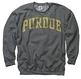 Purdue Boilermakers Dark Heather Arch Crewneck Sweatshirt