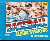 1981 Topps Baseball Stickers Unopened Pack (4 stickers per pack of MLB superstars)