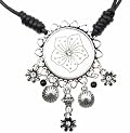 Plumeria Flower Mother of Pearl Silver Charm Necklace and Earring Set, Gift Box