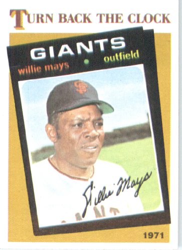 1986 Topps # 403 Willie Mays 1971 San Francisco Giants Baseball Card