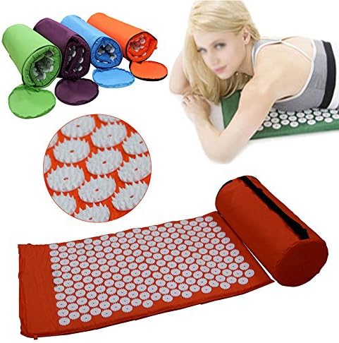 Purple Healthy Acupressure Mat Acupressure Mat Pillow + Free Bag