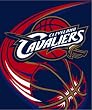 Cleveland Cavaliers Royal Plusch Raschel Throw Blanket - NBA Basketball Fan Shop Team Merchandise