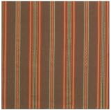 Durable Drill Weave 100% Cotton Colorful Brown and Blue Striped Tablecloth 54x90 Inches