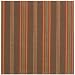 Durable Drill Weave 100% Cotton Colorful Brown and Blue Striped Tablecloth 54x90 Inches
