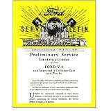 1932 1933 1934 1935 1936 1937 FORD Service Bulletins Manual with Key Chain by Gregs Automotive LLC