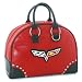 Officially Licensed Chevrolet Corvette C6 Emblem Fashion Designer Overnighter Bowler Bowling Bag Satchel Travel Bag