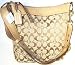 COACH HANDBAGS, COACH SIGNATURE DUFFLE BAG # 10403 (Khaki / Camel)