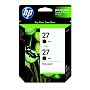 Original HP 27 Black Ink Cartridge (2-Pack) in Retail Packaging