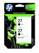 Original HP 27 Black Ink Cartridge (2-Pack) in Retail Packaging
