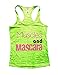 Muscles and Mascara Womens Racerback Burnout Tank Top Running Working Out Shirt