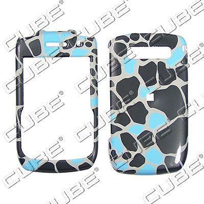 Blackberry Curve/Javelin 8900 – Blue & Black Chipped Marbles – Hard Case/Cover/Faceplate/Snap On/Housing