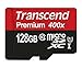 Transcend 128GB MicroSDXC Class10 UHS-1 Memory Card with Adapter 60 MB/s (TS128GUSDU1P)