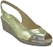 Andre Assous Hawaii Feather Weight Platinum Gold Comfort Wedge Sandals