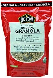Go Raw 100% Organic Live Granola Cereal, 1 Pound Bags (Pack of 2)