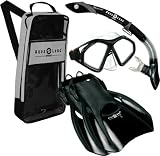 US Divers Snorkeling Scuba Dive Mask Fins Dry Snorkel Gear Set, Black, Large/X Large 51SwL5nXFYL. SL160 US Divers Snorkeling Scuba Dive Mask Fins Dry Snorkel Gear Set, Black, Large/X Large