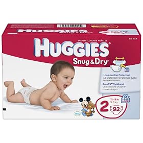 Huggies Snug and Dry Diapers, Step 2, 92 Count: Health &amp; Personal Care