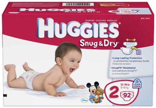 Huggies Snug and Dry Diapers, Step 2, 92 Count