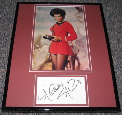 Nichelle Nichols Star Trek Signed Frame Photo 11x14 Jsa
