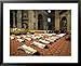 34 Deacons of the Rome Diocese Lay Before Pope John Paul II Framed Art Poster Print, 31x25