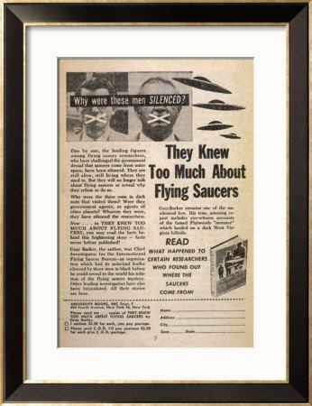 Cover image : Conspiracy and Paranoia in the UFO Community Collections Framed Art Poster Print, 24x32