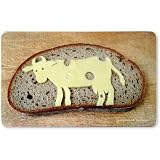 Produkt-Bild: zum Anbeissen: Fr&uuml;hst&uuml;cksbrettchen Kuh auf leckerem Graubrot
