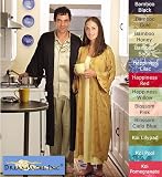 DreamSacks Silk Long Jacquard Bathrobe