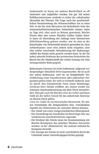 Lektürehilfen Leben des Galilei. Ausführliche Inhaltsangabe und Interpretation. Materialien: Inklusive Abitur-Fragen mit Lösungen