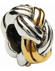 Taras Diary Sterling Silver and Gold Plated Irish Celtic Twist Charm