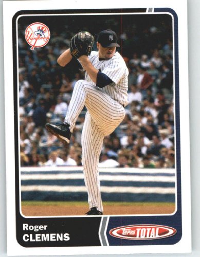 2003 Topps Total #38 Roger Clemens - New York Yankees (Baseball Cards)