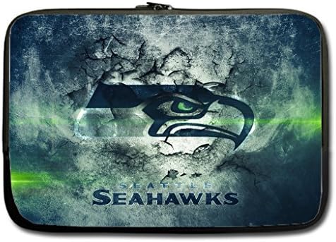 Dlgth Seattle Seahawks Super Bowl NFL Laptop Sleeves for Macbook Pro13" Great Christmas Gift(Twin sides)