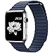 top4cus Apple Watch Band 42mm Leather Loop with Adjustable Magnetic Closure iWatch Band Replacement Bracelet Strap for Apple Watch 42mm Model Series 1 and Series 2 - Blue