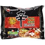 Nongshim Shin Ramyun BLACK - 4.58 Oz 4 Packs (Made in USA)