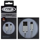 RND Micro to USB Cable for Smartphones (6 feet/white)
