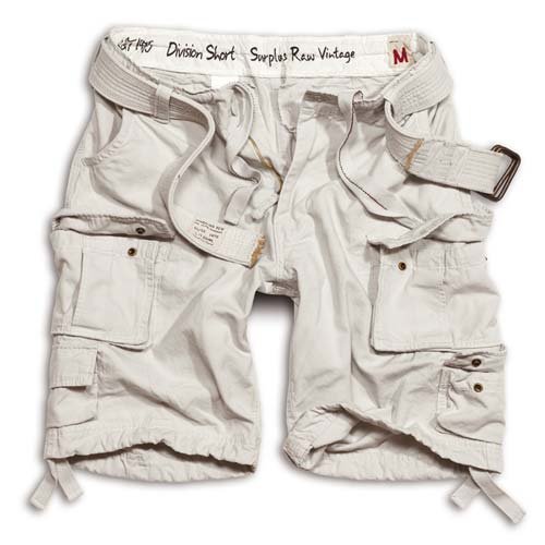 SURPLUS Division Shorts weiß XS-XXL