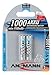 1x2 Ansmann NiMH batterie 1000 Micro AAA 950 mAh