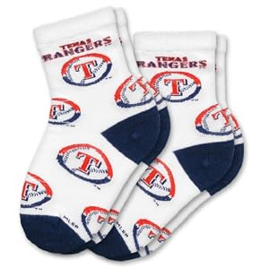 Texas Rangers Kid's Infant Socks (2 Pack) by 