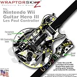 Abstract 02 Yellow Skin by WraptorSkinz TM fits Nintendo Wii Guitar Hero II ....