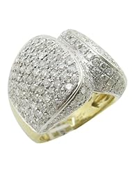 14k Yellow Gold 3.61ctw Diamond Cocktail Ring LR894Y Size 7.5