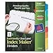 7530016006970 SKILCRAFT Clear Label Index Maker Divider - 8 - Print-on - 8.50" Divider Width x 11" Divider Length - Letter - 1 Set - Assorted Tab