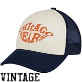 Reebok Chicago Bears Ladies Navy Blue-Natural Pucker Up Adjustable Trucker Hat