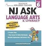 NJ ASK Practice Tests and Online Workbooks - 6th Grade Language Arts and Literacy - Student Edition (Paperback) newly tagged "math"