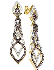 1.50CT-DIAMOND FASHION EARRING / 10KYG