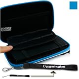 Kroo Eva Cube Carrying Zipper Case (SkyBlue) with Determination Hand Strap  ....