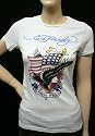 Ed Hardy Women Lady T-Shirt Born Free