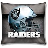 Oakland Raiders NFL Photo Real Toss Pillow (18x18